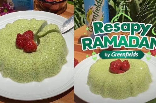 resep puding lumut susu pandan